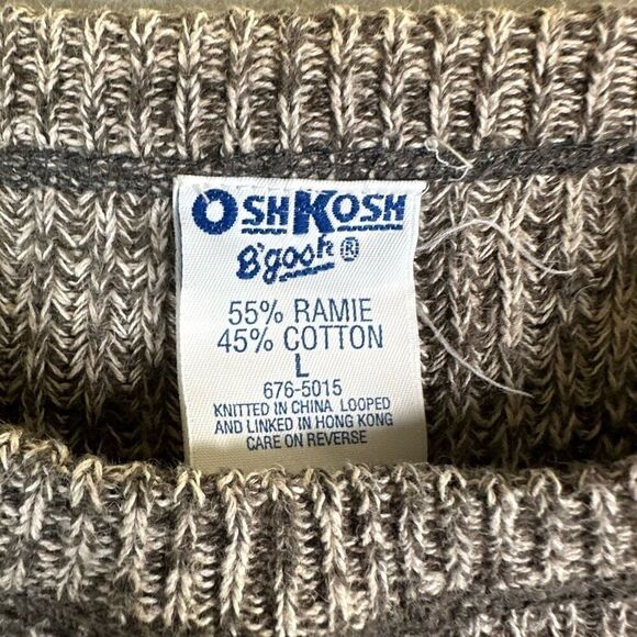 Osh Kosh B' Gosh Toddler Boys Size Large Pullover Sweater Gray Black Long Sleeve - Picture 4 of 7